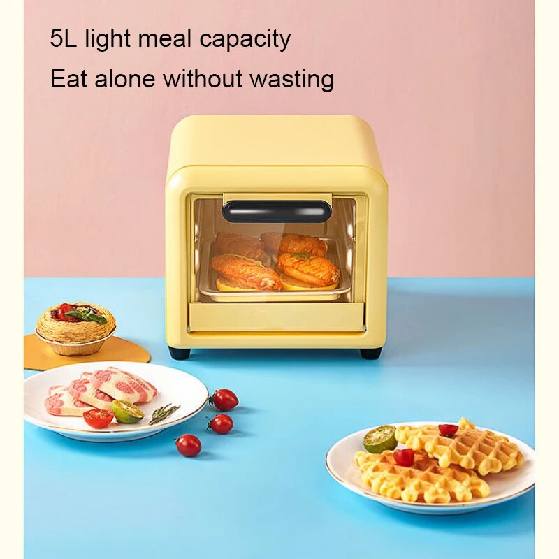 DMWD Multifunction Mini Electric Pizza Crepe Bakery Roast Oven Grill Breakfast Machine Cookies Cake Bread Maker Baking Toaster