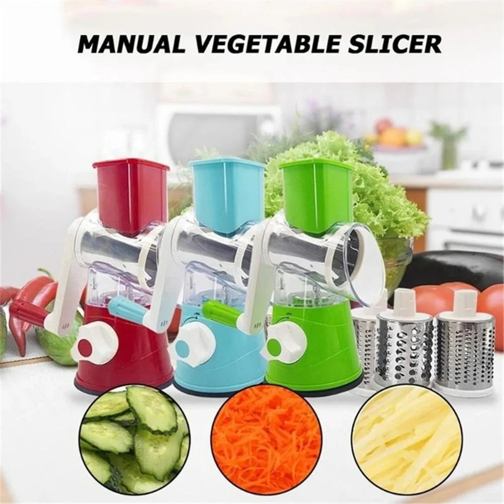 Kitchen Gadgets Vegetable Chopper Shredders Fruit & Vegetable Tools Food Cutter Multifunctional Rotary Manual Slicers Kitchen