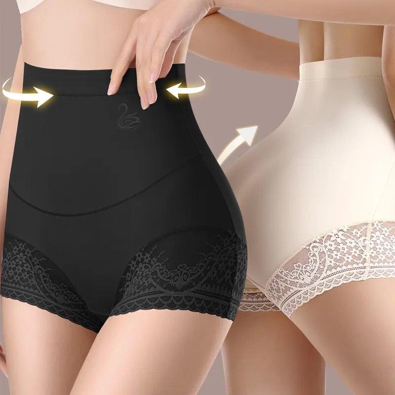 Women's Seamless Underwear Female Panties Quality Lace Antibacterial Woman High Waist Soft Silk Panty Underpants Bragas Mujer