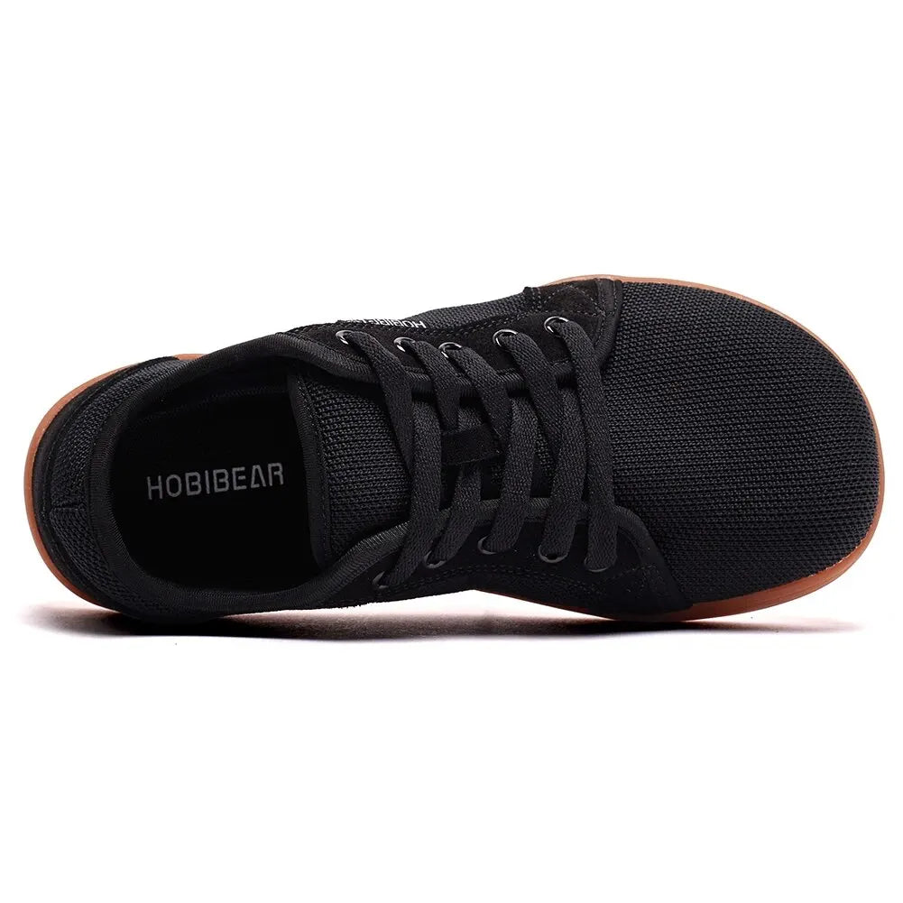 HOBIBEAR Wide Barefoot Shoes for Womens Mens Outdoor Trail Running Zero Drop Casual Sneaker
