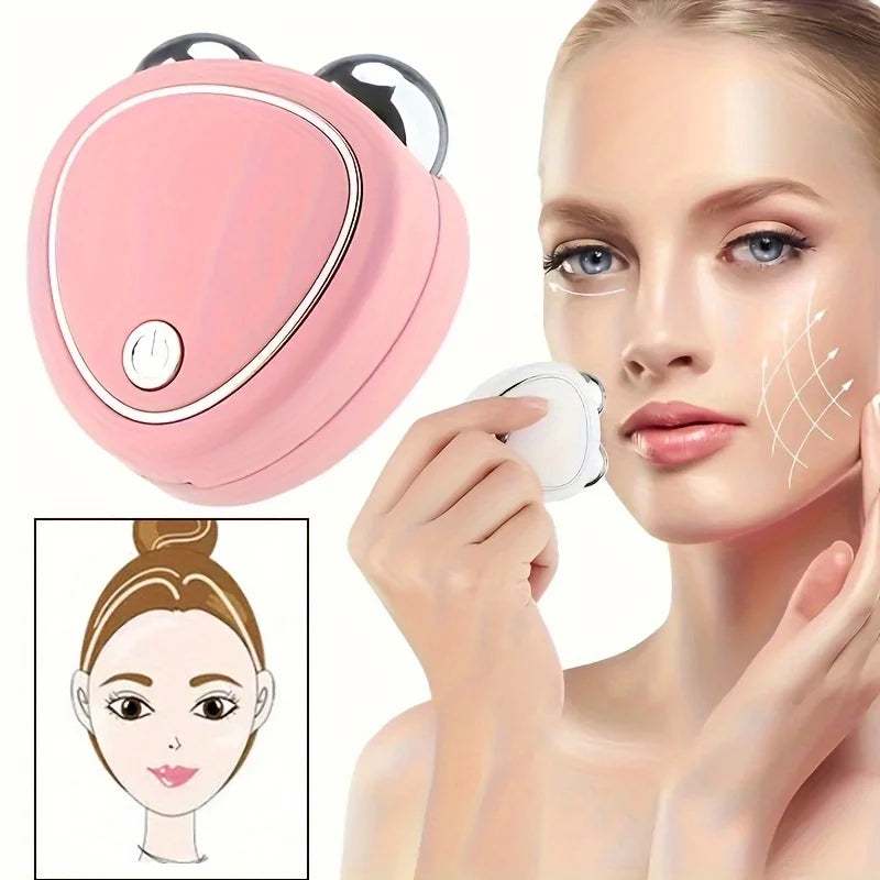 1pc Facial Device - Facial Carving Tool, 3D Facial Massage Roller, Facial Massage Machine To Instantly Care Your Skin And Achiev