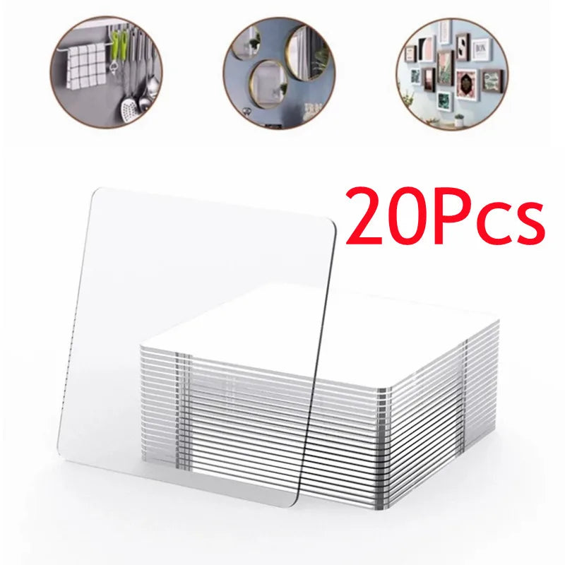20 Pcs Powerful Non-Mark Sticker Photo Wall Auxiliary Double-Sided Pendating Fixed Two-Sided Bathroom Waterproof Viscose