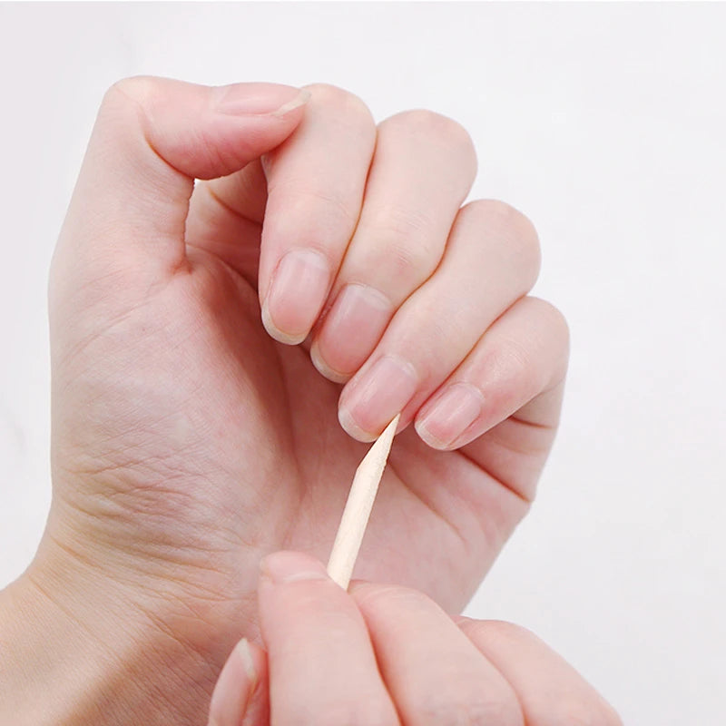 500Pcs Orange Wood Sticks for Nails BULK Double Sided Cuticle Pusher Remover Nail Art Manicure Pedicure Tool for Manicure Pedicu