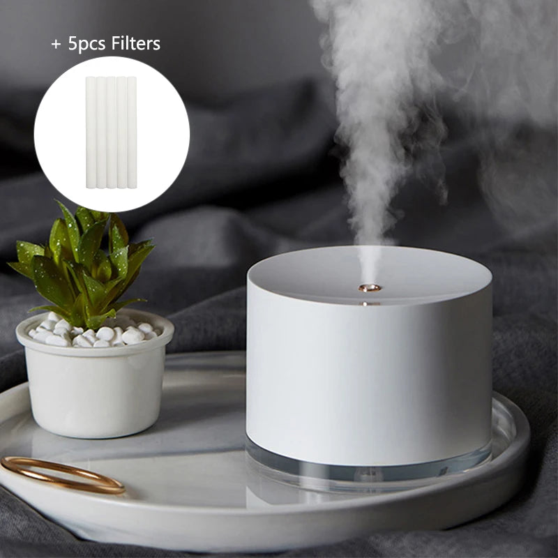 Portable Air Humidifier Wireless 2000mAh Usb Rechargeable Electric Humidifiers Diffuser Cool Mist Maker Night Lamp For Home
