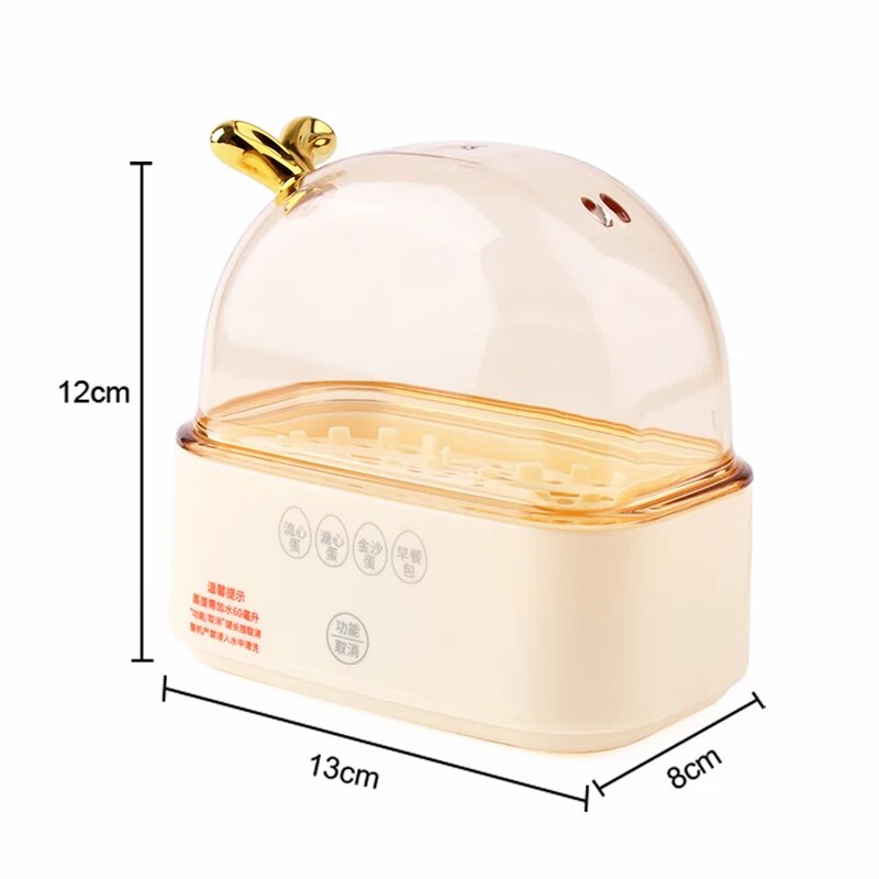 Multifunctional Electric Egg Cooker Heater Automatic Power Off Mini Eggs Boiler Food Steamer Poacher Breakfast Cooking Machine