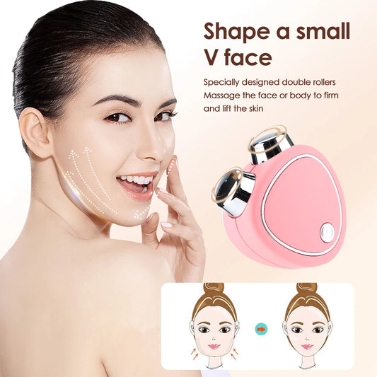 EMS Facial Massager Mini Portable Microcurrent Facial Lifting Massage Roller Skin Rejuvenation Face Neck Firming Beauty Device
