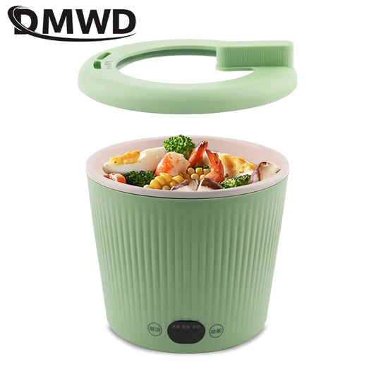 CK0001 Multifunction Rice Cooker Electric Skillet Noodle Cooking Pot Egg Omelette Frying Pan Mini Hotpot Baby Food Stew Cup Soup Heater