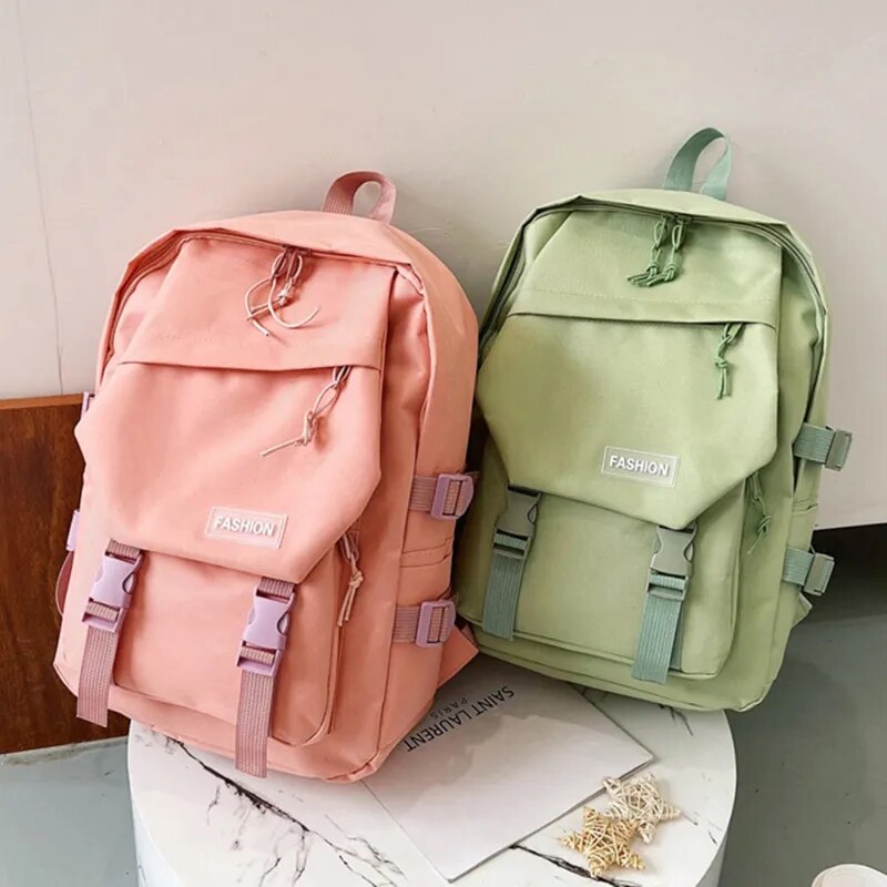 Tide Cool Tooling Women's Backpacks for Girls Large-capacity School Bag Female High School Students Women Backpack Shoulders New