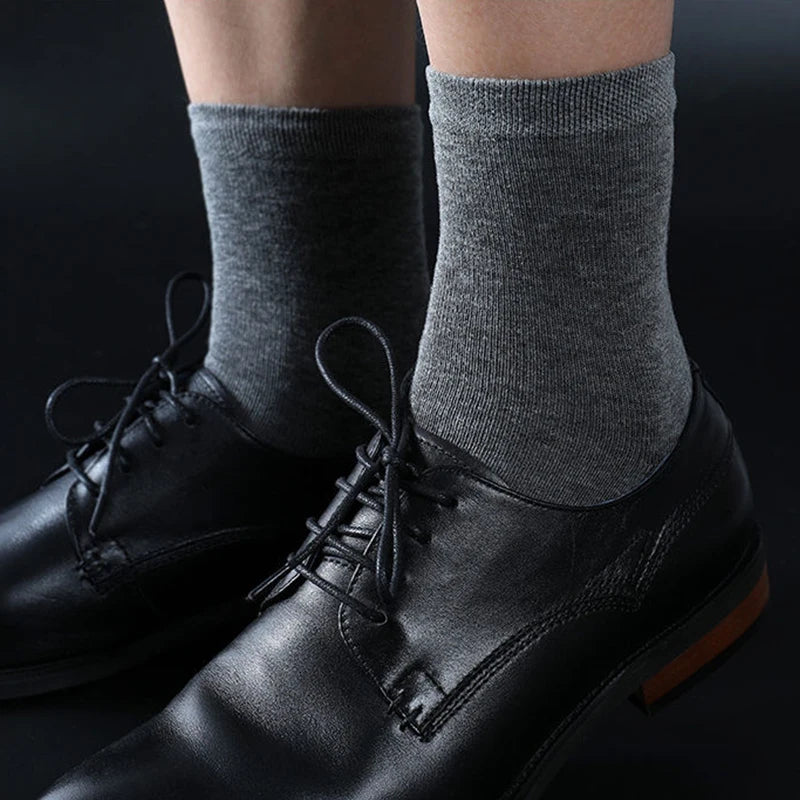 HSS 2023 Men's Cotton Socks New styles 10 Pairs / Lot Black Business Men Socks Breathable Spring Summer for Male US size(6.5-12)