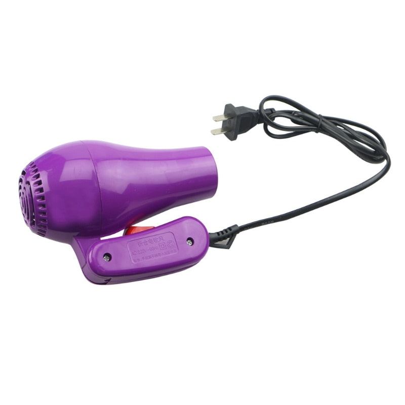 AC 220V Hair Blow Dryer 850W Travel Hair Dryer Compact Blower Foldable Portable