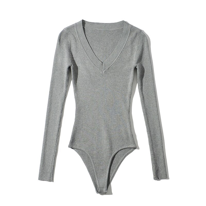 AA001 ชุดสตรี Bodysuits Women V-neck