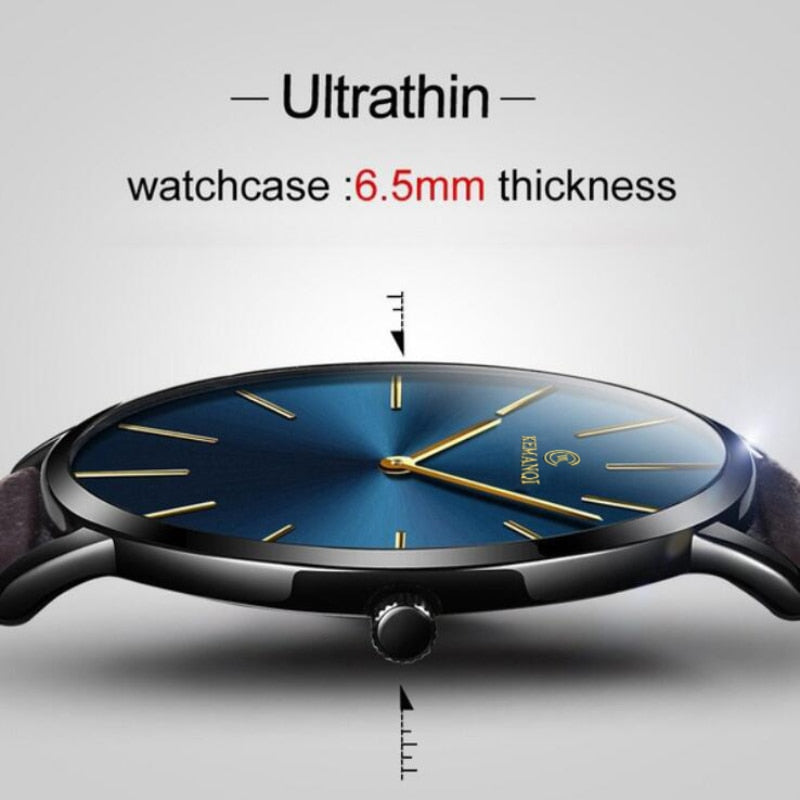 2022 Minimalist Men's Watch Ultra Thin Men's Watch For Men Fashion Simple Business Watch Leather Clock Reloj Hombre Relogio