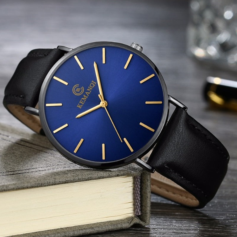 2022 Minimalist Men's Watch Ultra Thin Men's Watches For Men Fashion Simple Business Watch Leather Clock Reloj Hombre Relogio