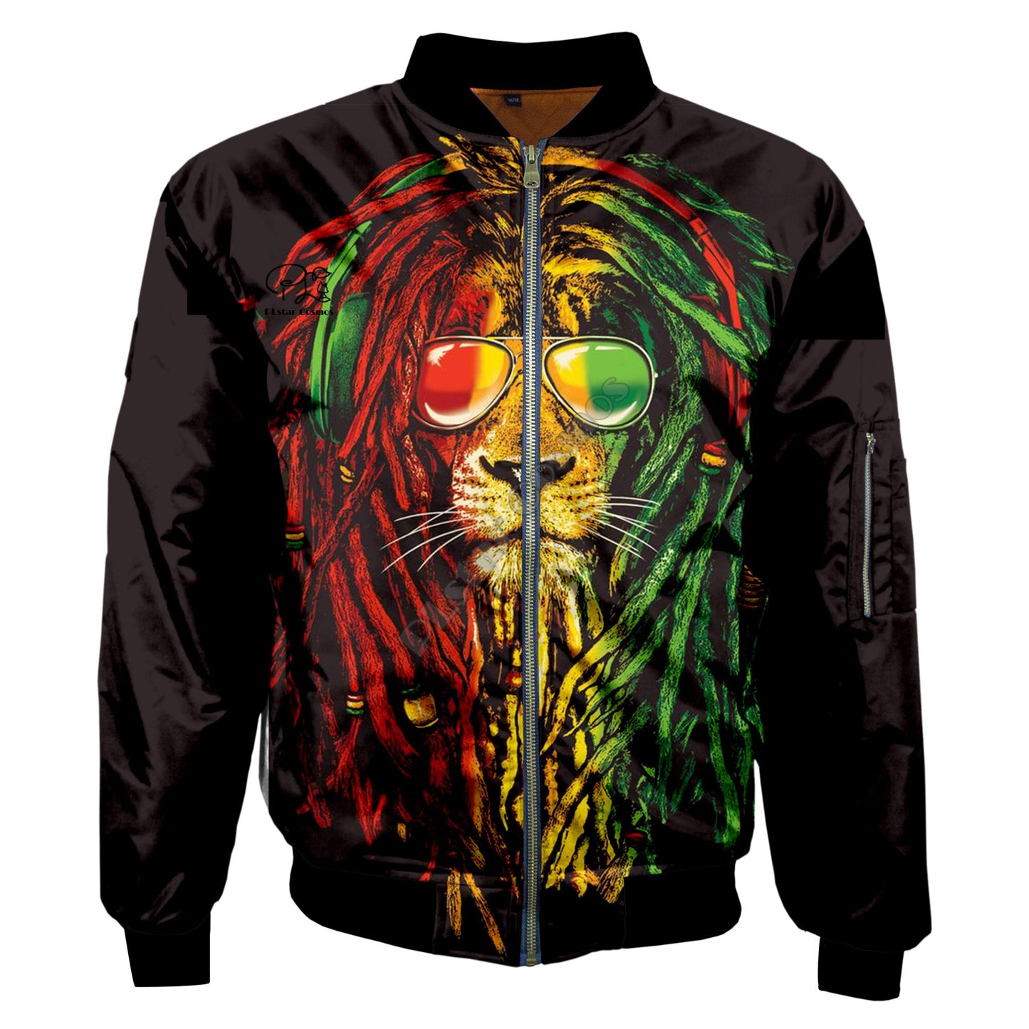 PLstar Cosmos New Fashion Casual 3Dfullprint Unisex Men/Women Reggae Bob Marley Hip hop Zipper/Bomber Jackets/Hoodies/Hoodie s12