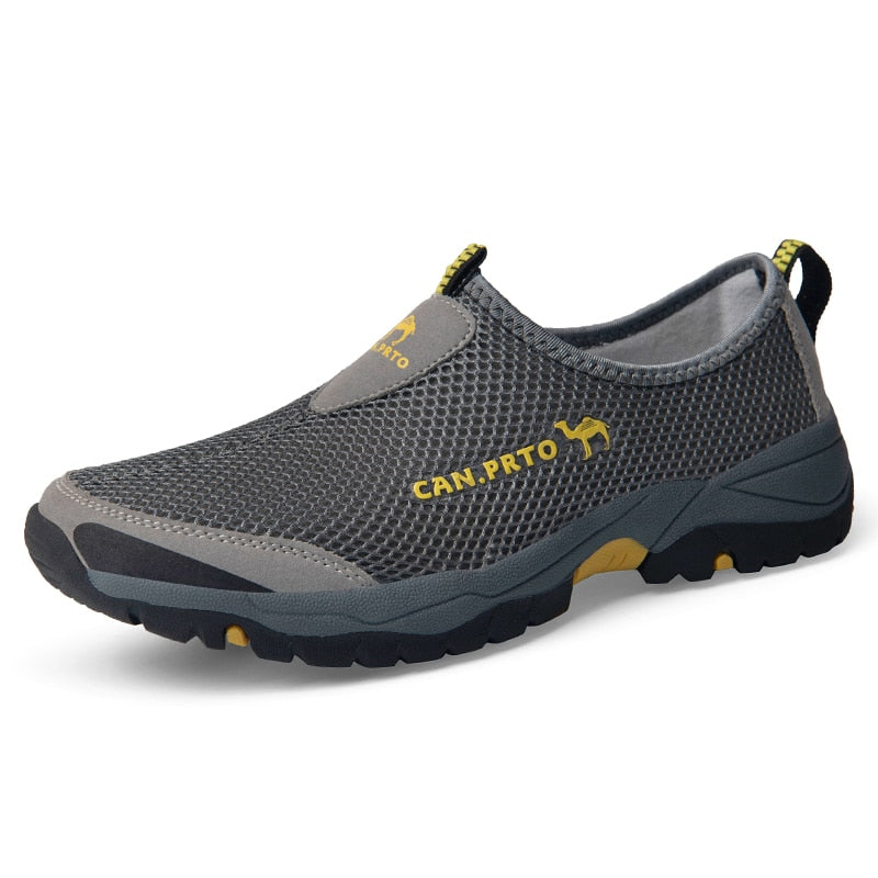 FF0001 ฤดูร้อนตาข่ายรองเท้าผู้ชายรองเท้าผ้าใบขนาดน้ำหนักเบาBreathableเดินรองเท้า 2023 ใหม่Slip-Onสบายๆสบายๆรองเท้าผู้ชาย
