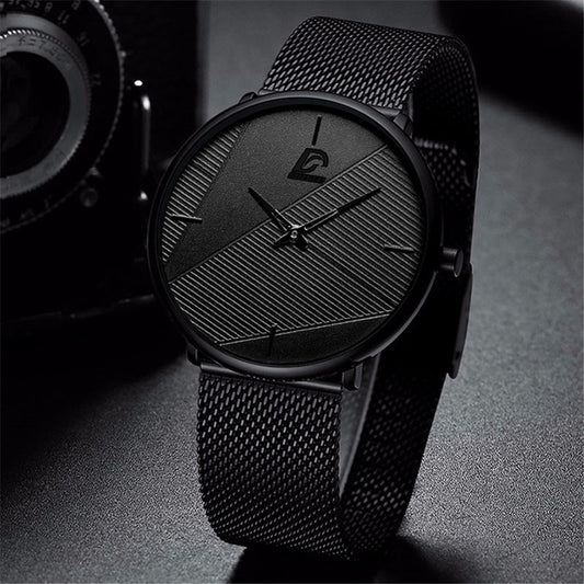 Reloj hombre นาฬิกา Mens 2022 Minimalist Men's Fashion Ultra-thin นาฬิกาผู้ชายธุรกิจนาฬิกาข้อมือควอตซ์ relogio masculino