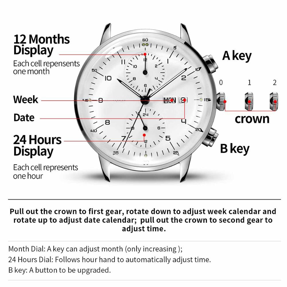 Mens Fashion Mechanical Watches Business Automatic Wristwatch Stainless Steel Luminous Designer Clock Reojes De Hombre New 2022