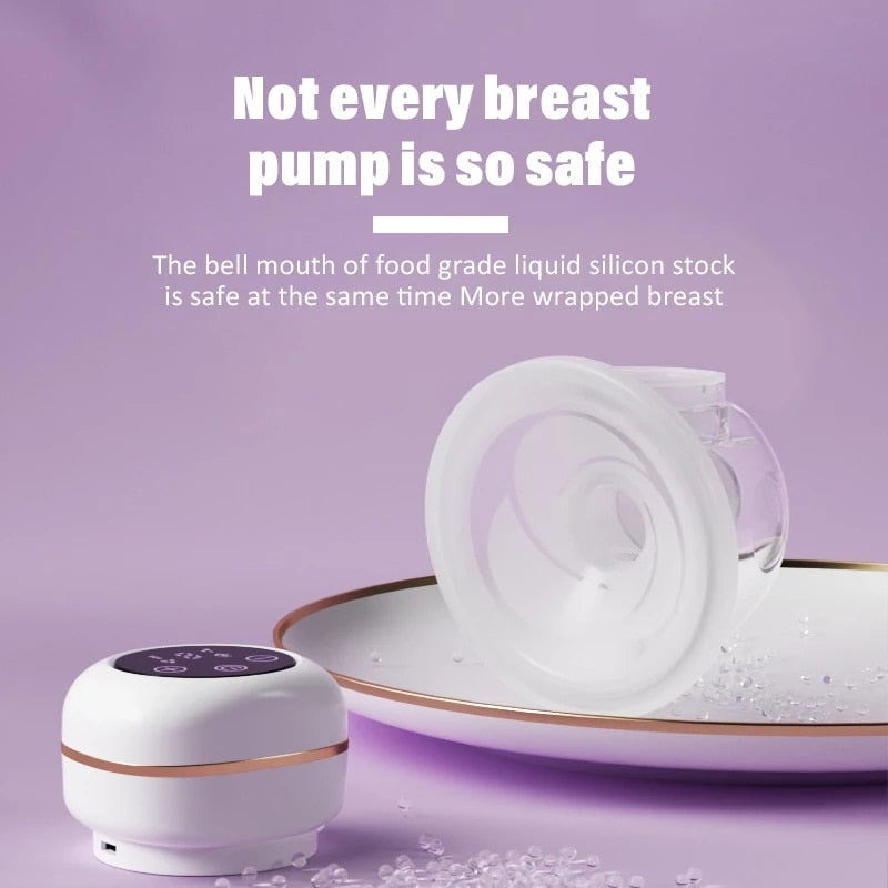 Wearable Electric Breast Pump Hands Free Milk pump LCD Display Low Noise &amp; Painless Portable Extractor Automatic Milker BPA Free