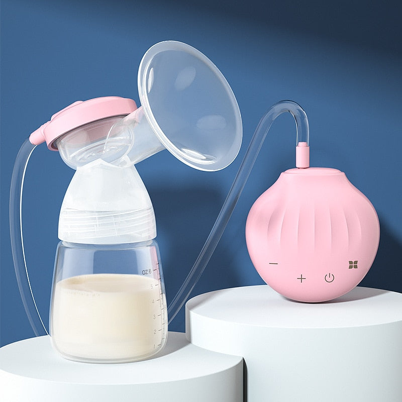 Electric Breast Pump Strong Suction Milker Automatic USB Breast Nursing Sucker Massage Lactagogue Baby Feeding with Milk Bottle