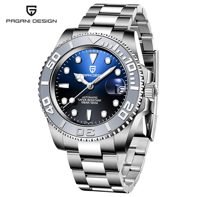 PAGANI DESIGN Top Brand Sports Men Mechanical Wristwatch Sapphire Luxury Automatic Watch Men&#39;s Stainless Steel Waterproof Clock