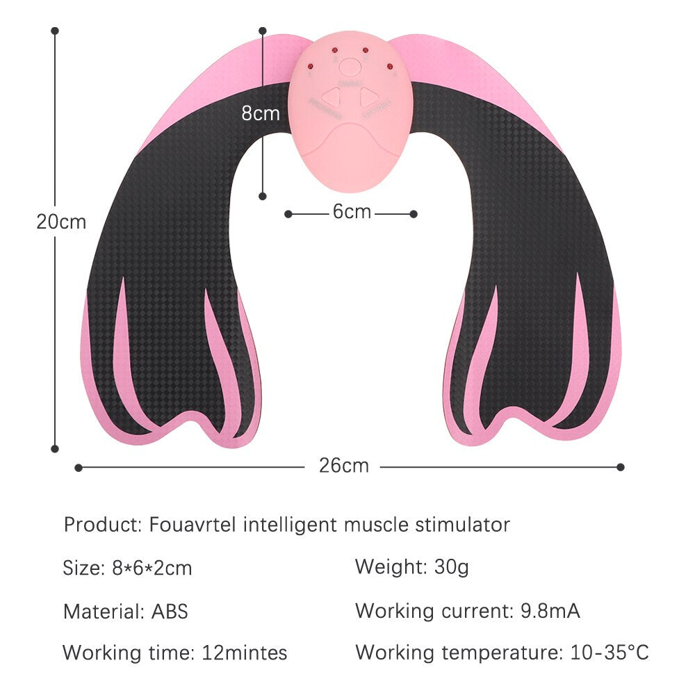 EMS Buttocks Muscle Trainer Body Slimming Massager Shaper Smart ABS Stimulator Sculpting Massager Pad Fitness Gym Hip Stickers