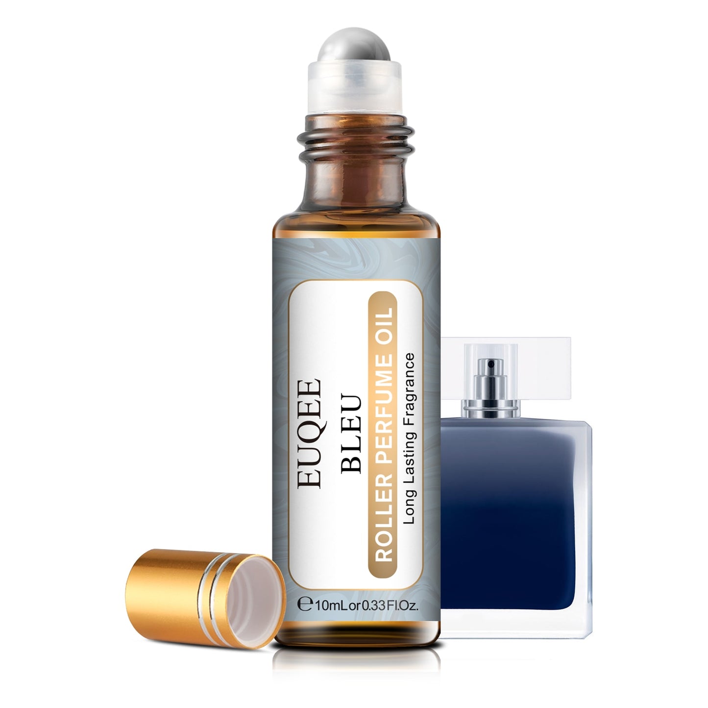 EUQEE Men's Perfume Oil with Roller Smear Oud Wood Acqua di Gio Sauvage Bleu Cool Water Light Blue Sweet Tobacco Fragrance Oils