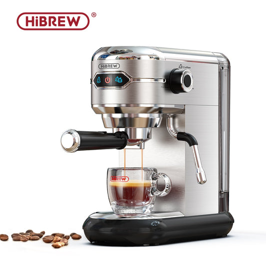 เครื่องชงกาแฟ HiBREW Cafetera 19 บาร์ Inox กึ่งอัตโนมัติ Super Slim ESE POD &amp; เครื่องชงกาแฟคาปูชิโน่แบบผงน้ำร้อน H11
