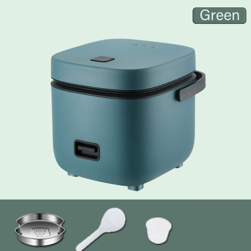 2022 New in Mini Electric Rice Cooker Intelligent Automatic Household Kitchen Cooker 1-2 People Small Food Warmer Steamer 1.2L