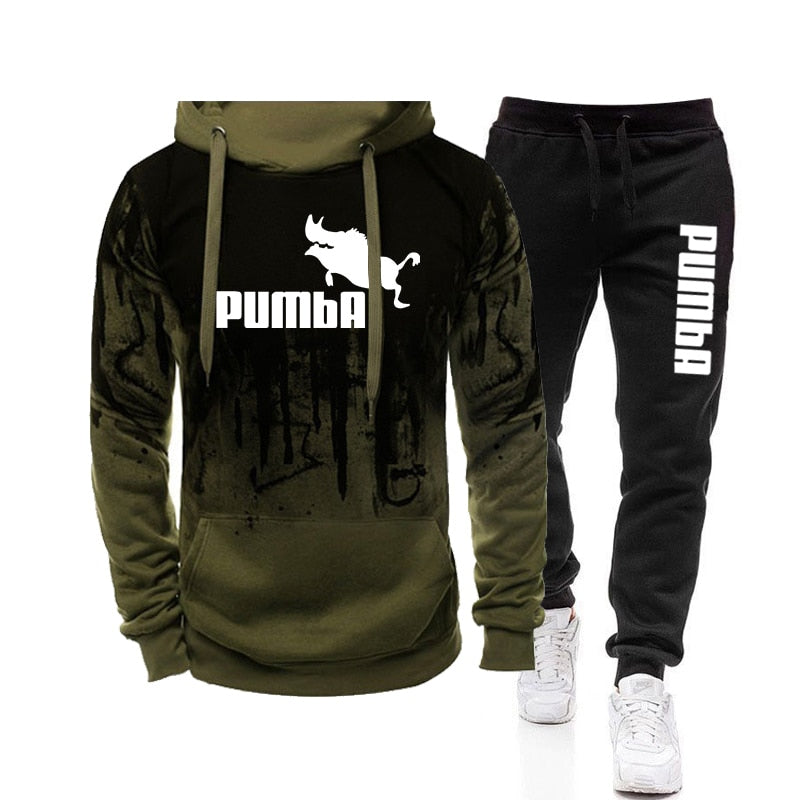 Mens New Tracksuit Hoodies and Black Sweatpants High Quality