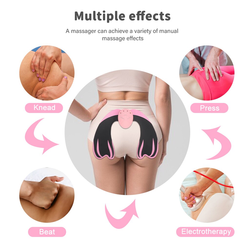 EMS Buttocks Muscle Trainer Body Slimming Massager Shaper Smart ABS Stimulator Sculpting Massager Pad Fitness Gym Hip Stickers