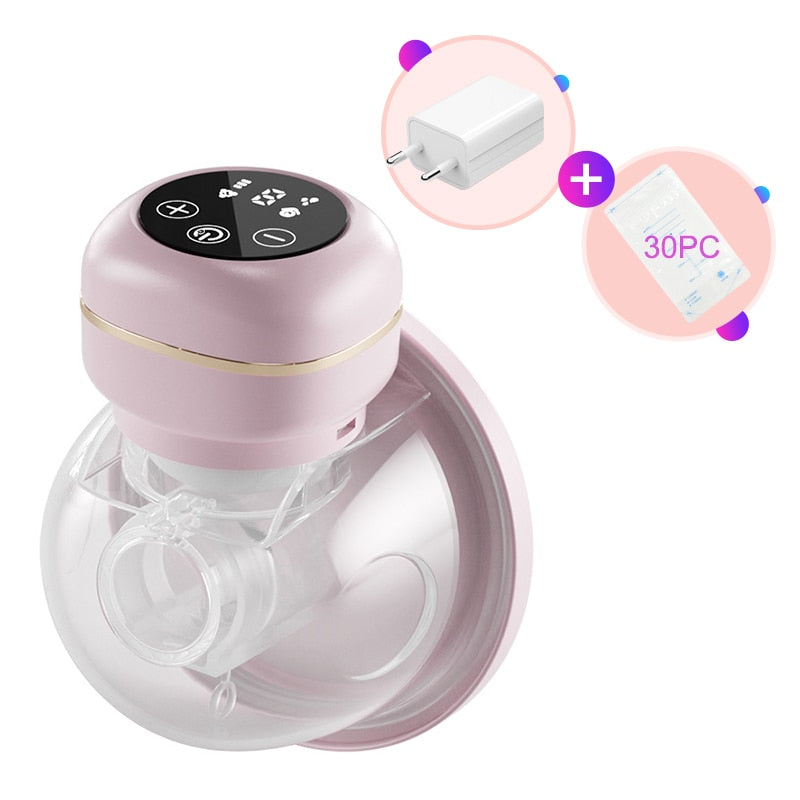Wearable Electric Breast Pump Hands Free Milk pump LCD Display Low Noise &amp; Painless Portable Extractor Automatic Milker BPA Free