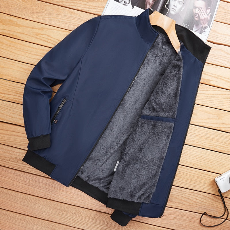 2022 Winter New Men's Bomber Zipper Jacket Male Casual Streetwear Hip Hop Slim Fit Pilot Coat Men Clothing Plus Size 6XL 7XL 8XL