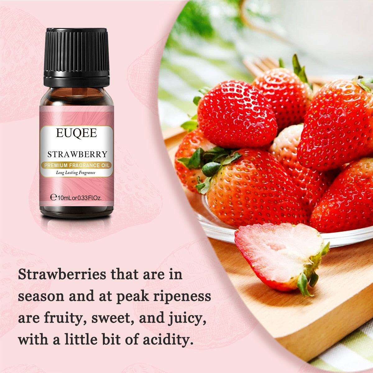 EUQEE 10ML Sweet Fruit Fragrance Oil For Humidifier Diffuser Coconut Bubble Gum Bay Rum Sweet Tobacco Leather Men's Perfume Oil