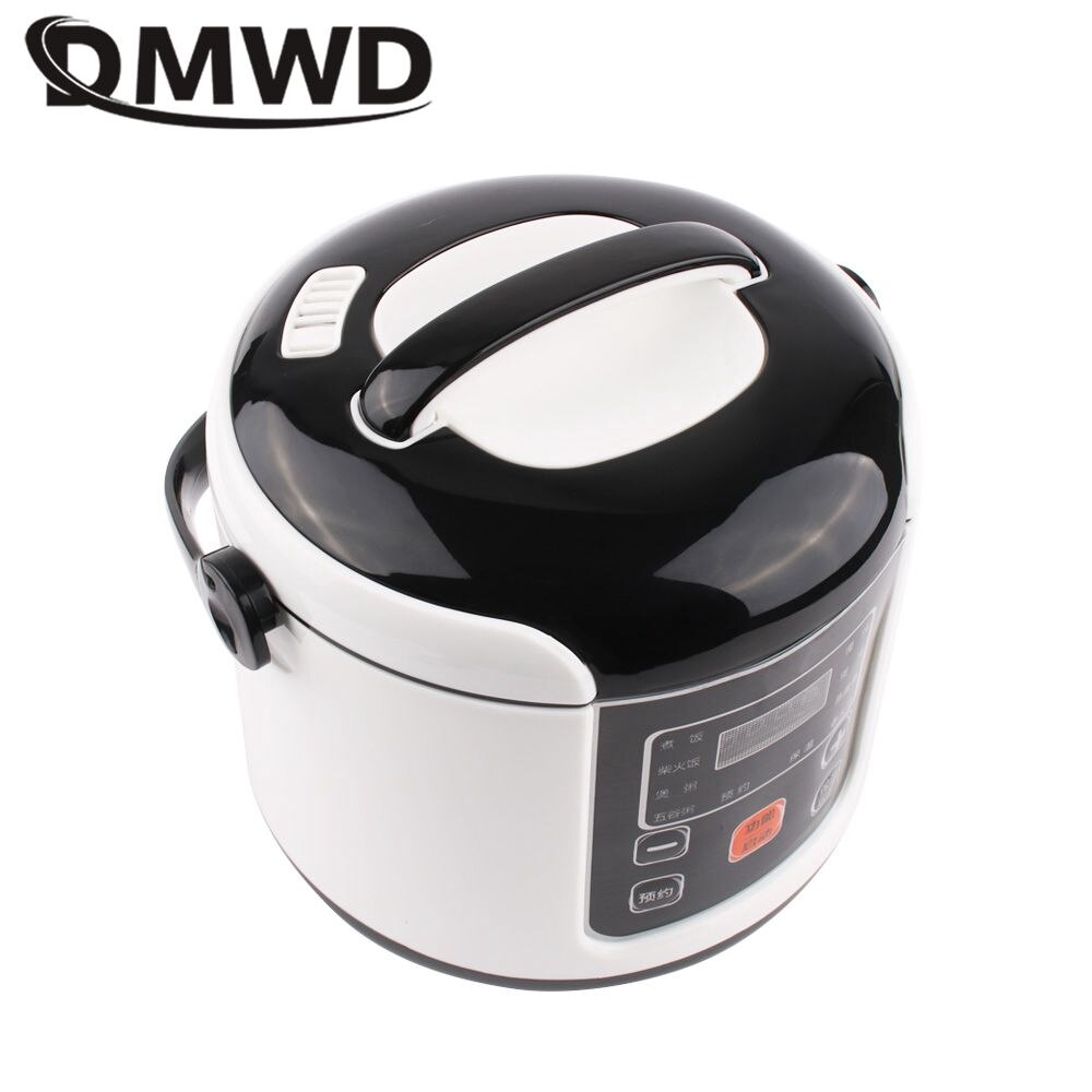 DMWD 2L หม้อหุงข้าวไฟฟ้า 12/24V รถยนต์/รถบรรทุก Multicooker กล่องอาหารกลางวันแบบพกพาโจ๊กเครื่องทำอาหารหม้อซุป 24H นัด