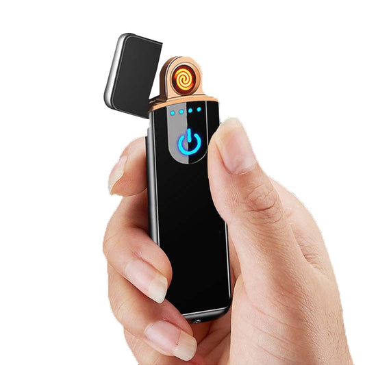 2022 USB Electric Lighters Windproof USB Rechargeable Touch Windproof Cigarette Accessories Electric Lighter Portable e ziggarte