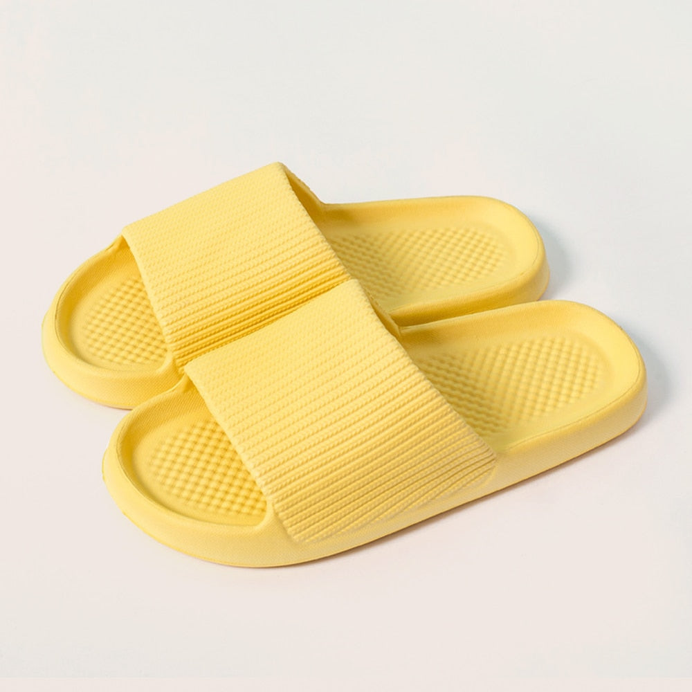 Summer Slippers Platform Shoes for Women EVA Beach Sandals Women Slides Soft-soled Indoor Men Mute Non-slip Household Flip Flops